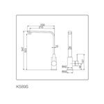 Vòi Rửa Chén Inox Malloca K589-S